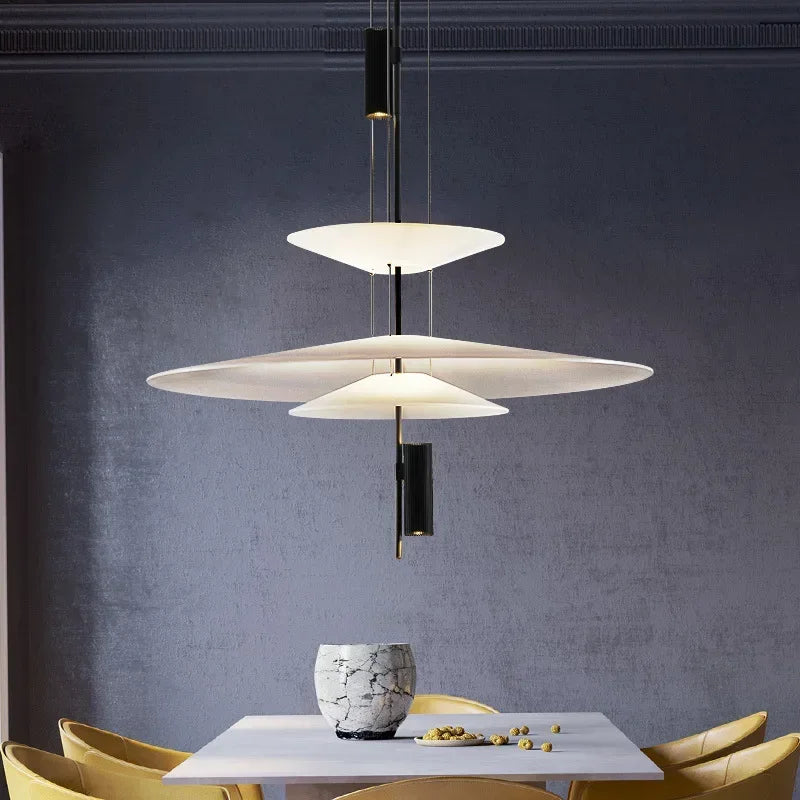 Afralia™ Modern LED Saucer Pendant Lamp for Dining Table and Bar