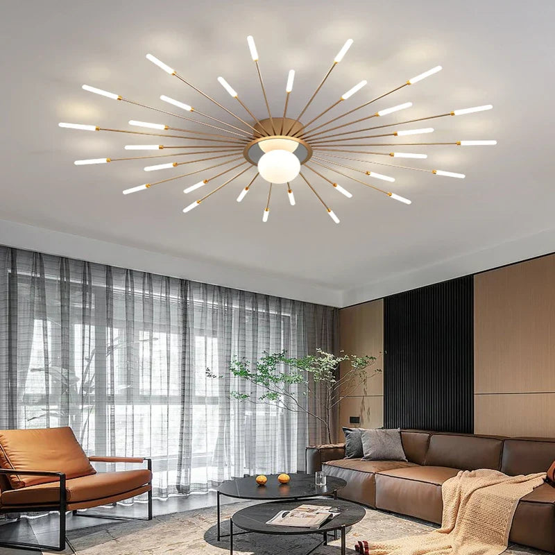 Afralia™ Firework Shape Chandeliers - Modern Home Decor Fixtures