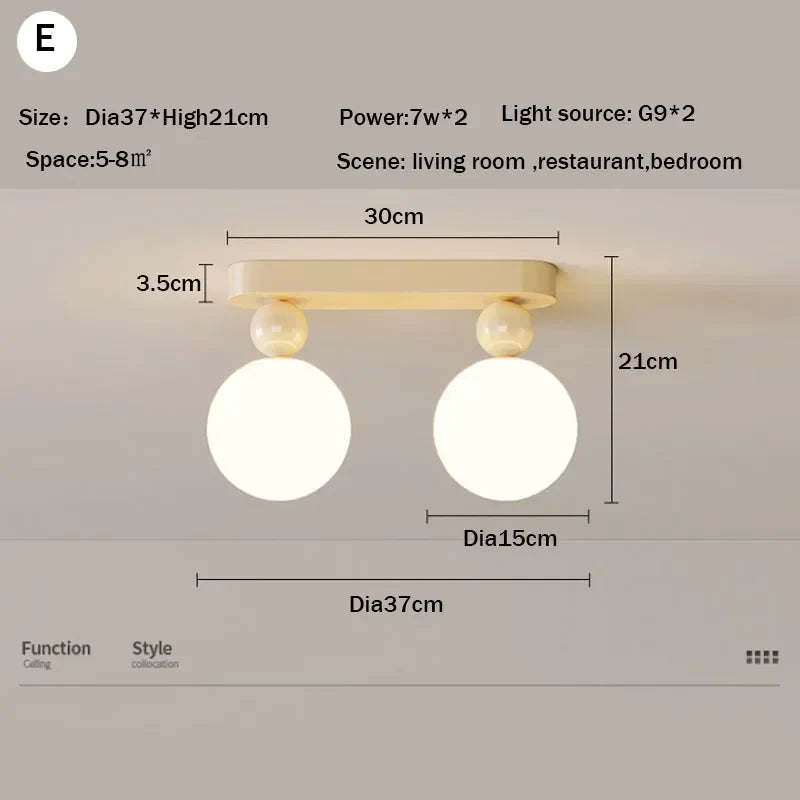 Afralia™ LED Ceiling Moon Wall Lamp Minimalist Bedroom Lighting Fixture