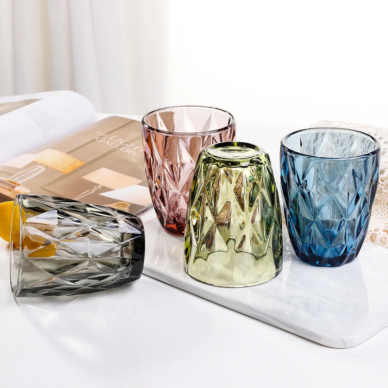 Afralia™ 240ml Water Glass Drinkware for Cold Beverages, Perfect for Family and Friends Party