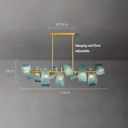 "Afralia™ Glass Chandelier for Modern Dining Room Decor 2024"