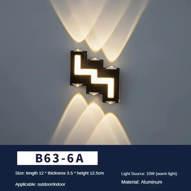 Afralia™ Outdoor Wall Light: Creative Design, High-quality Aluminum for Garden, Porch, Home Lighting