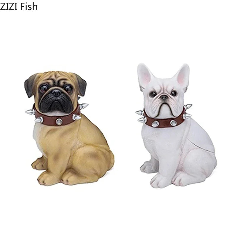 Afralia™ Bulldog Tissue Box: Cute Dog Shape Coffee Table Decoration