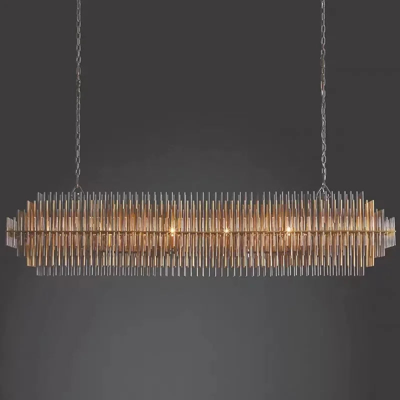 Afralia™ Copper & Glass LED Chandelier: Modern Art Deco Luxury Ceiling Lighting