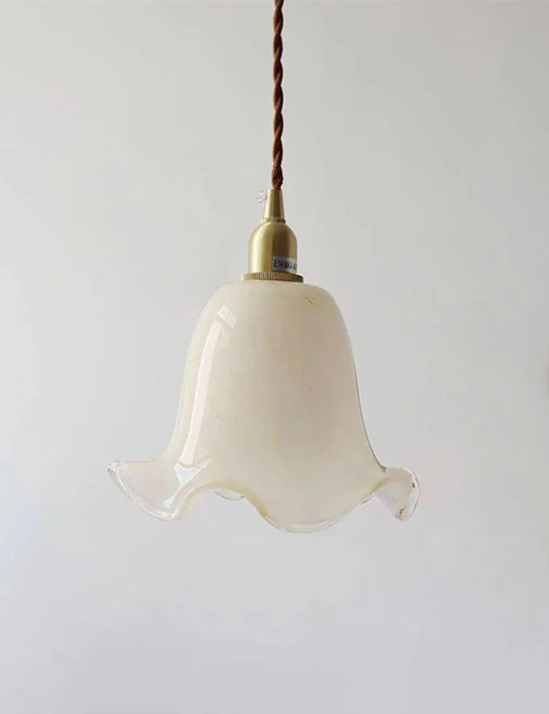 Afralia™ Glass LED Pendant Lamp: Minimalist European Style, Retro Design, Luxury Brass Finish