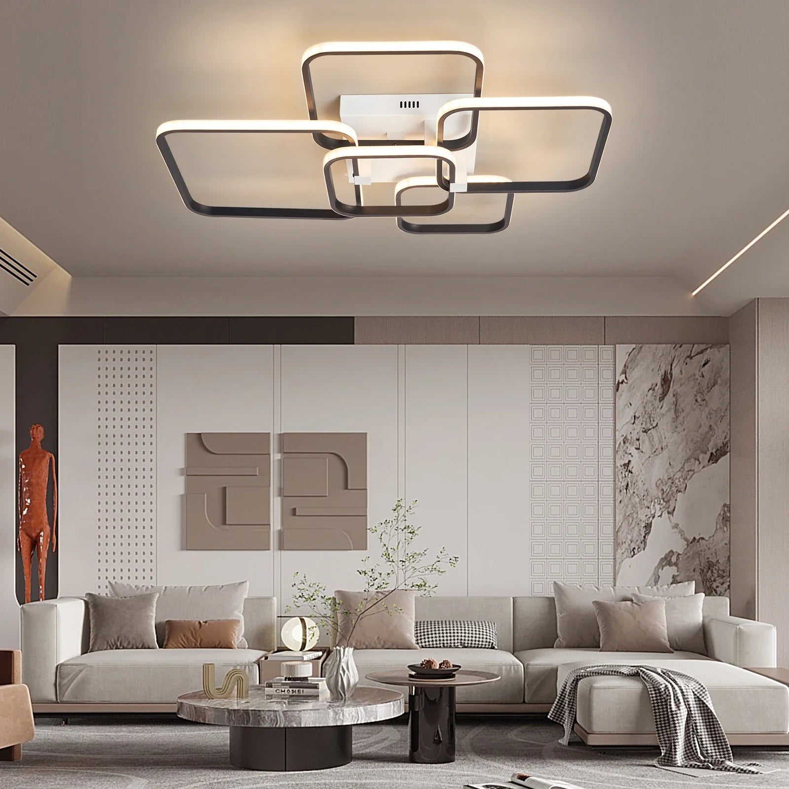 Afralia™ Minimalist LED Ceiling Light for Living Room Bedroom Study - Modern Nordic Design