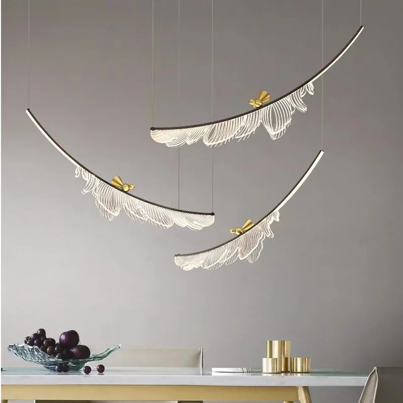Afralia™ Modern Design Ceiling Chandelier for Living Dining Bedroom Lighting