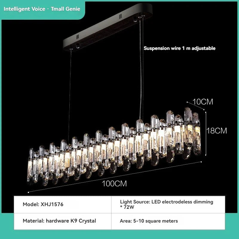 Afralia™ LED Crystal Ceiling Chandelier: Luxury Home Decoration for Dining, Living, and Bedroom