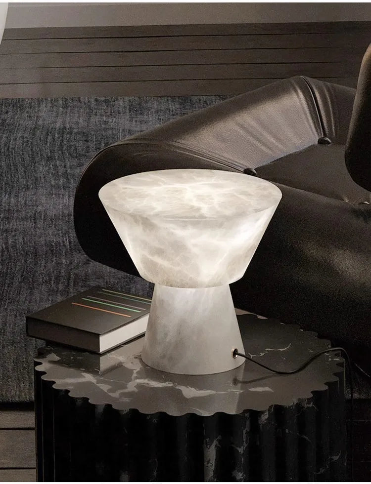 Afralia™ Marble Element Table Lamp - Indoor Desk Light for Bedroom, Study & Home Decor