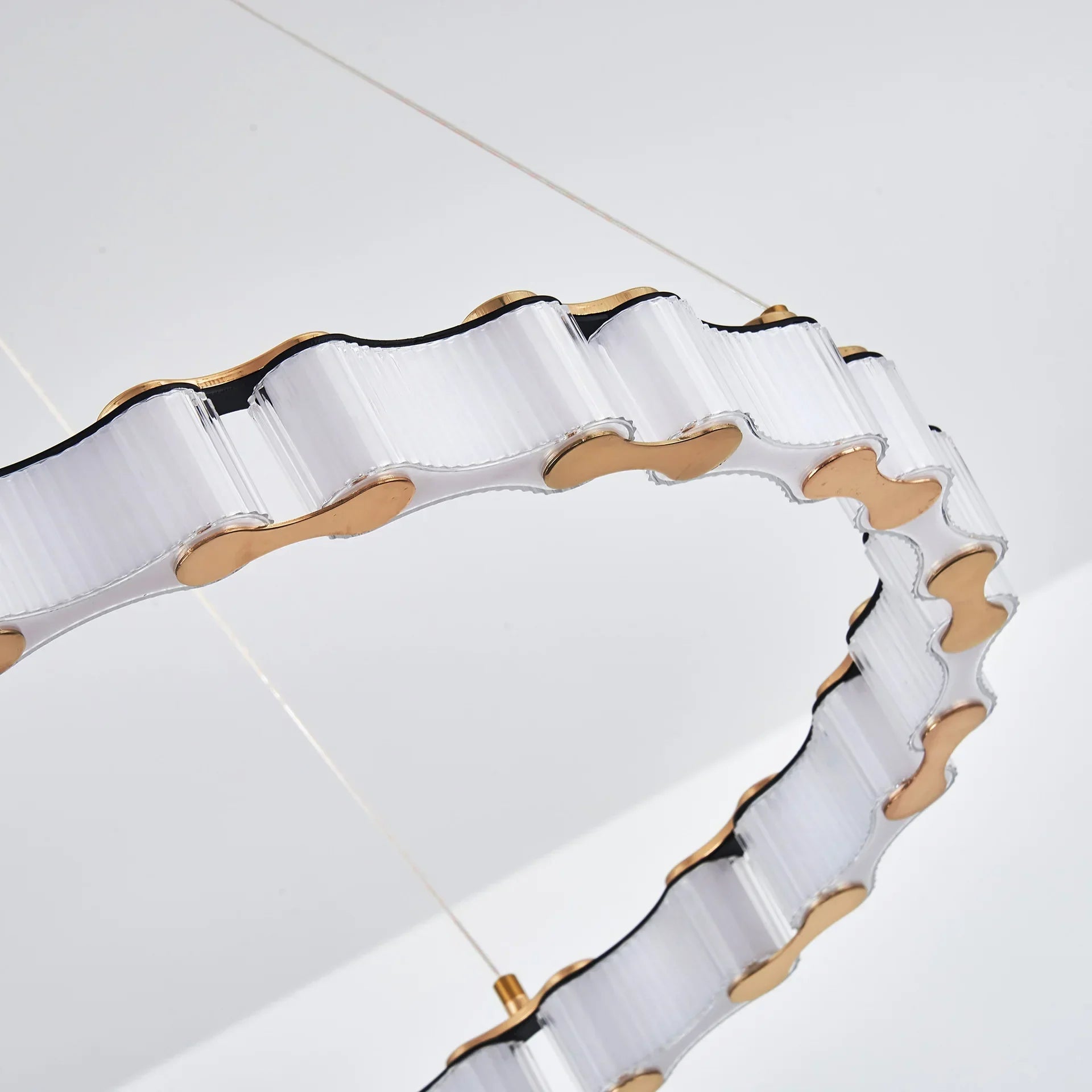 Afralia™ LED Chandelier: Modern, Acrylic, Round Rings Hanging Lamp for Dining Room and Kitchen