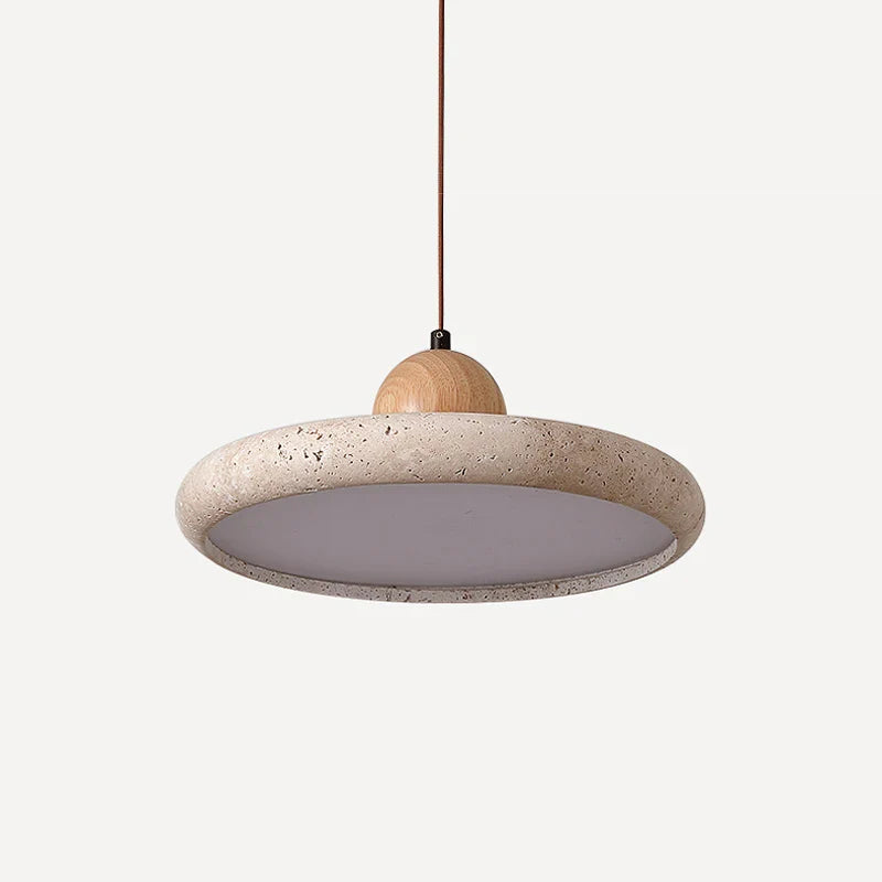 Afralia™ Yellow Limestone Wabi Sabi Pendant Lamp