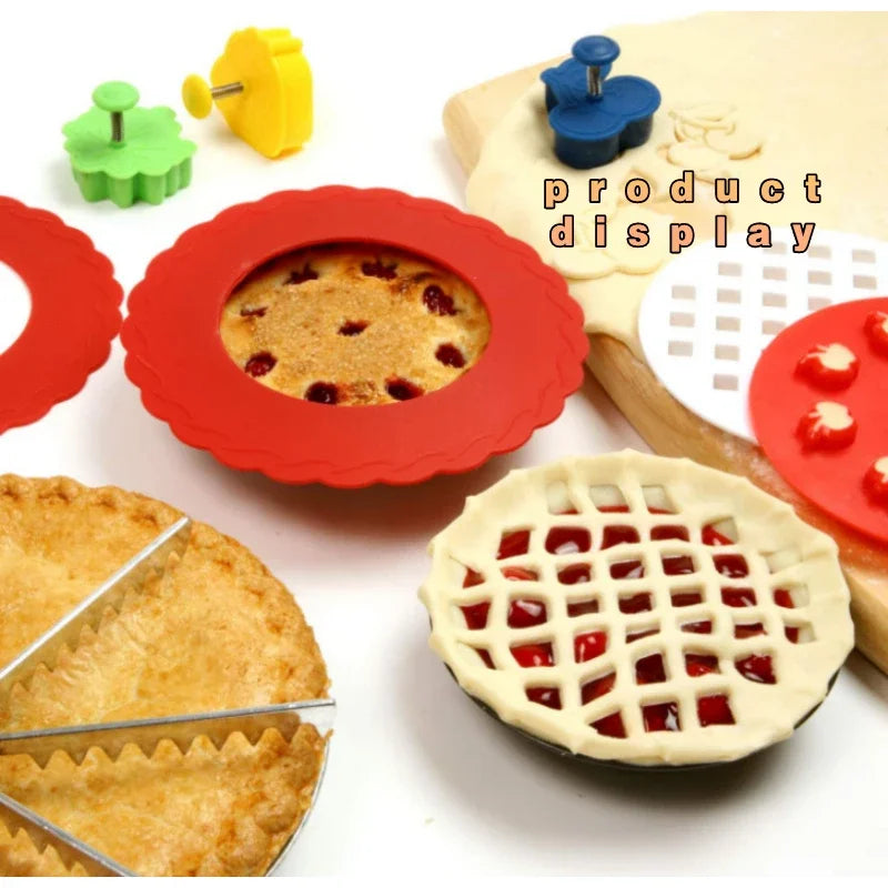 Afralia™ Silicone Pie Crust Shield - Adjustable Baking Tool for Perfect Pies