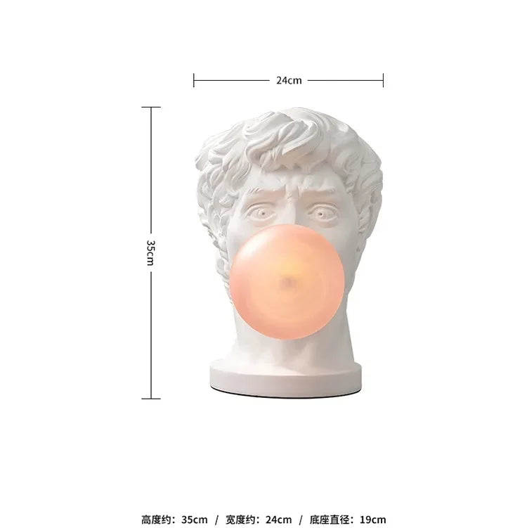 Afralia™ David Sculpture Table Lamp Modern Lighting Fixture for Home Decoration