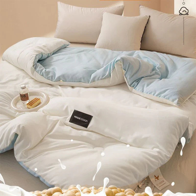 Afralia™ Soya Fibre Filled Quilted Comforter Blanket Core