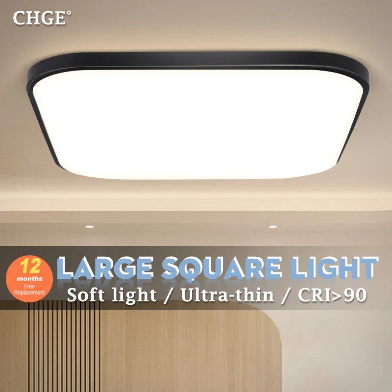 Afralia™ Modern Square LED Ceiling Light Panel Fixture for Kitchen Bedroom Living Room