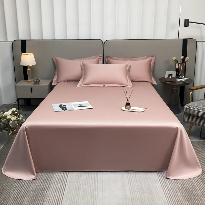 Afralia™ Premium Egyptian Cotton Flat Sheet in Various Sizes & Colors