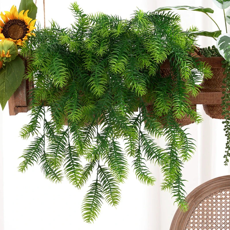 Afralia™ Pine Needles Vine: Artificial Plants for Home, Party, Wedding, Indoor, Outdoor Decor