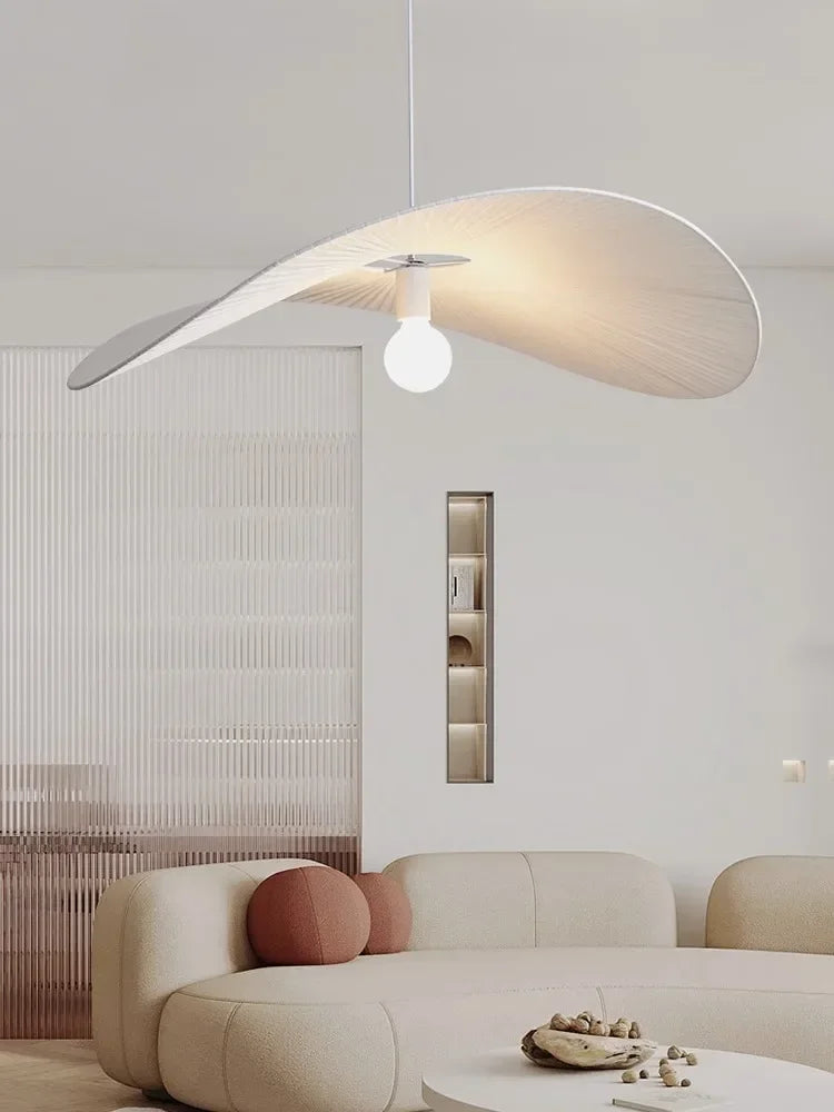 Afralia™ Fabric Hat Pendant Lights for Home Decoration, Nordic Minimalist Style