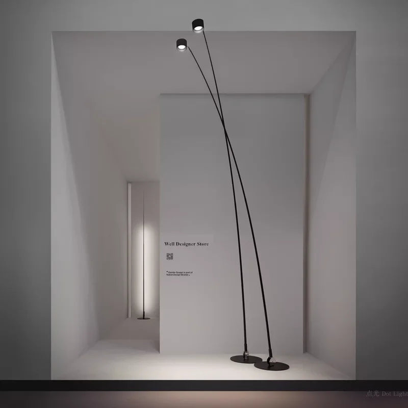 Afralia™ Sampei Arc Floor Lamp: Italian Design Long Pole Spotlight for Living Room Decor