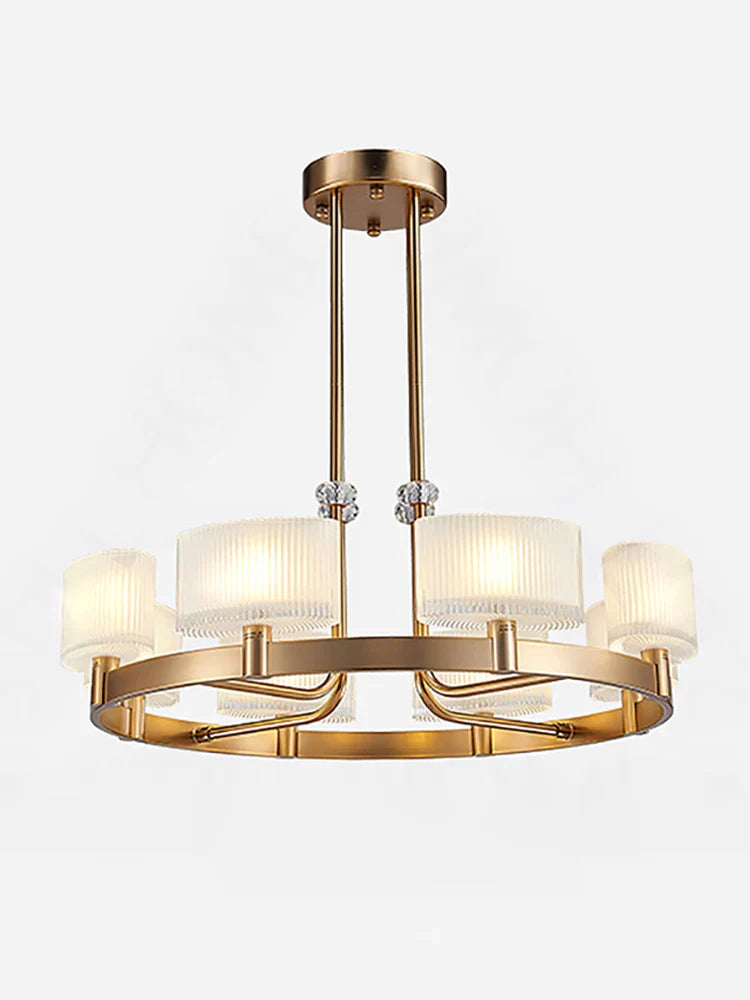 Afralia™ Luxury Glass Crystals Chandelier with LED Lighting for Elegant Ceiling Decor