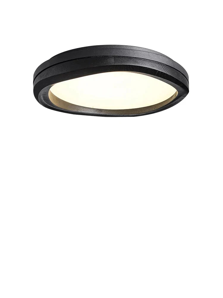 Afralia™ Modern Solid Wood LED Ceiling Light Fixture for Home Decor