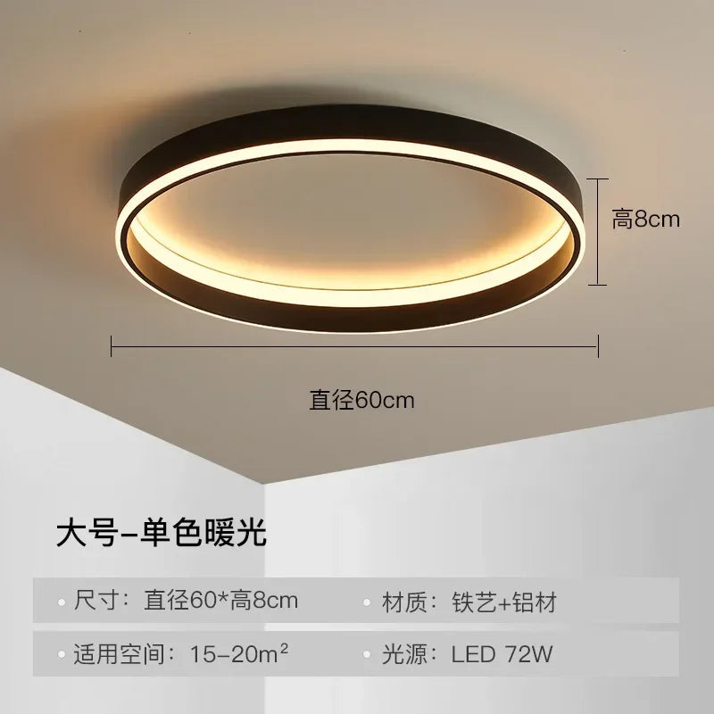 Afralia™ Circular LED Ceiling Lights for Home Decor and Indoor Lighting
