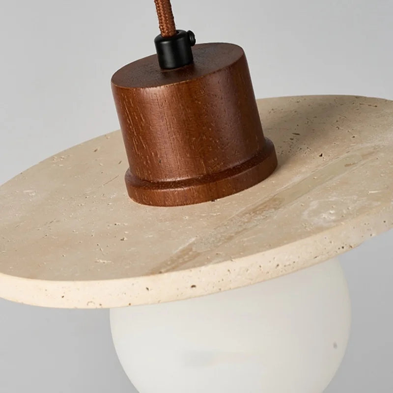 Afralia™ Yellow Cave Stone LED Pendant Lamp Modern Hanging Light Fixtures