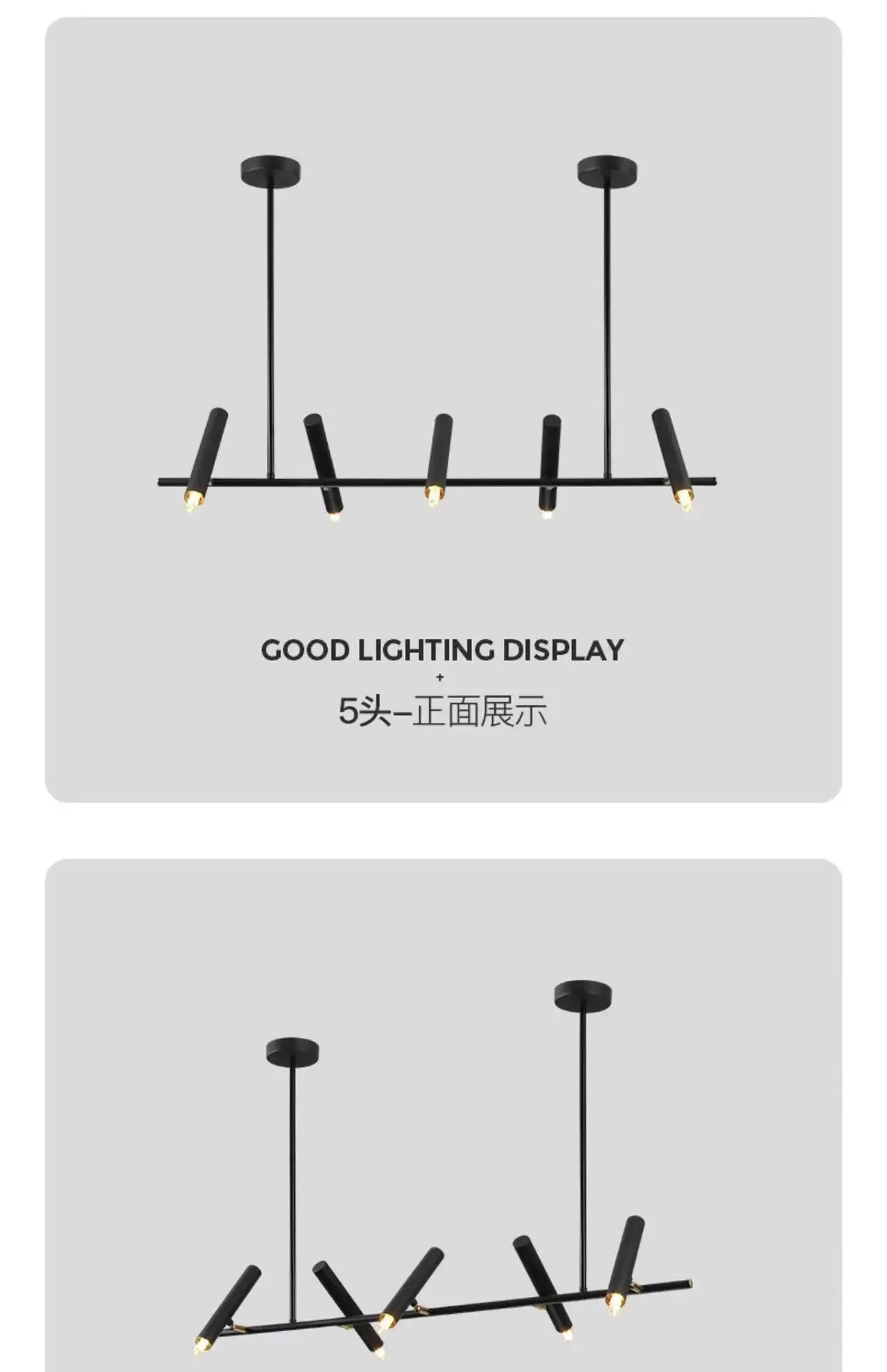 Afralia™ Modern Black LED Chandelier for Dining & Living Room Lighting