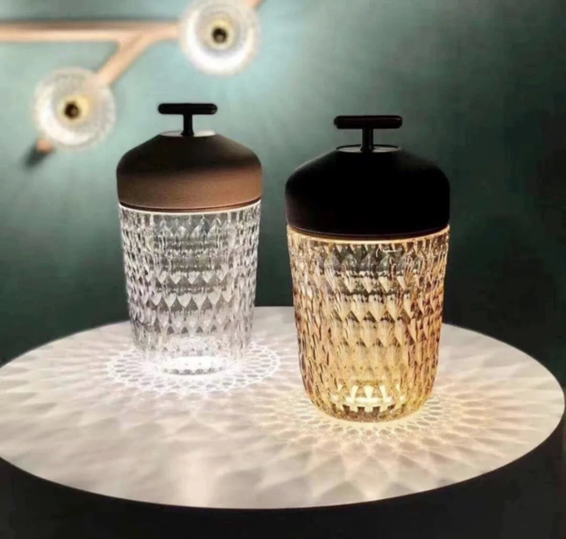 Afralia™ Conical Crystal Bedside Lamp: Elegant LED Reading Light for Home Decoration & Atmosphere
