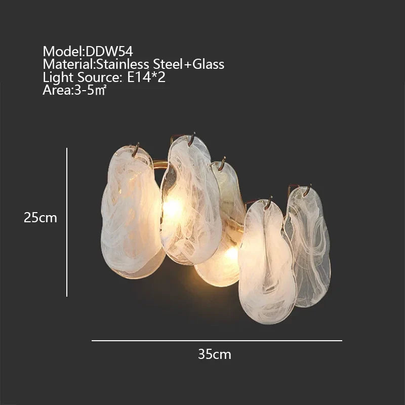 Afralia™ Smoke Glass Artistic LED Pendant Light for Elegant Living Room Decor