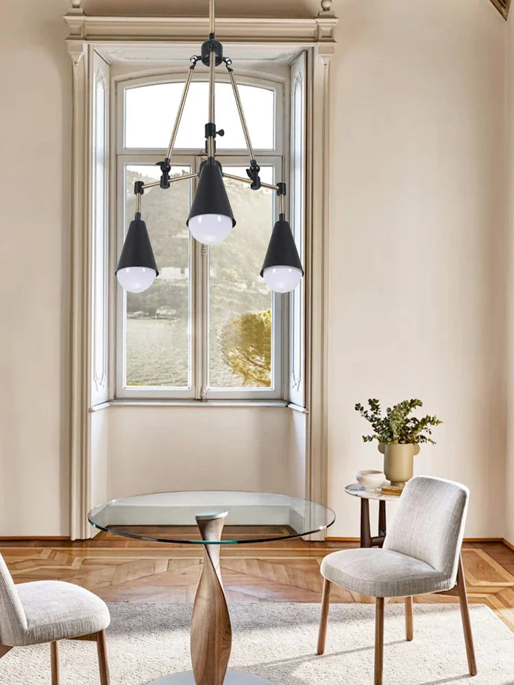 Afralia™ Designer Metal Pendant Light for Stylish Living Room and Dining Space