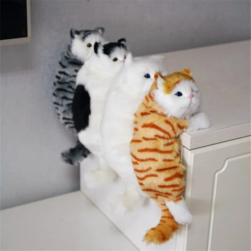 Afralia™ Hanging Cat Plush Doll Figurine Home Decoration Model