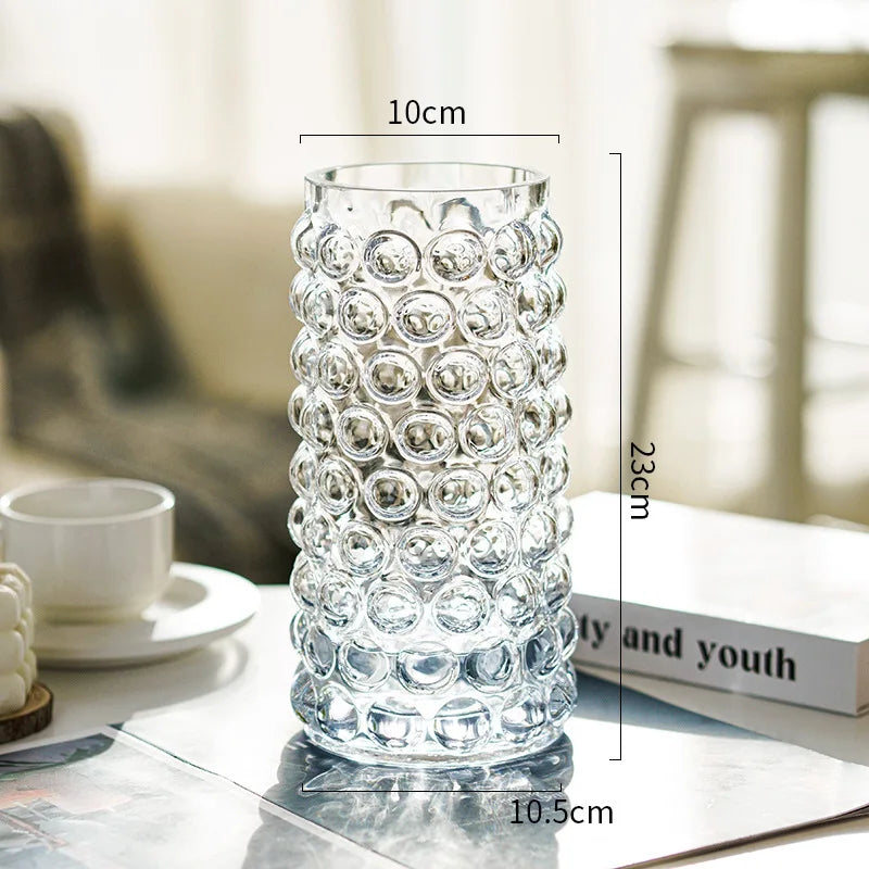 Afralia™ Droplet Glass Vase Hydroponics Plant Pots for Table Decoration and Floral Arrangement