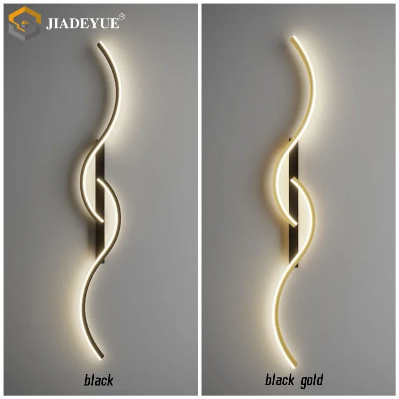 Afralia™ LED Line Wall Lamp for Living Room, Bedroom, Indoor Lighting