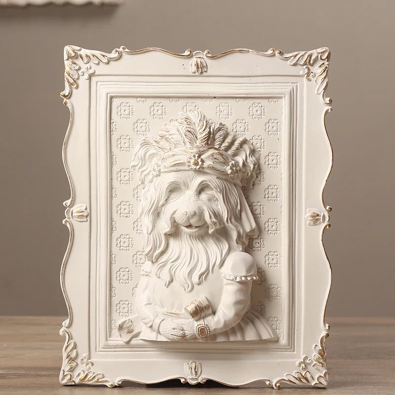 Afralia™ Earl Cat Resin Pendant Wall Decoration Frame for a Whimsical Touch.