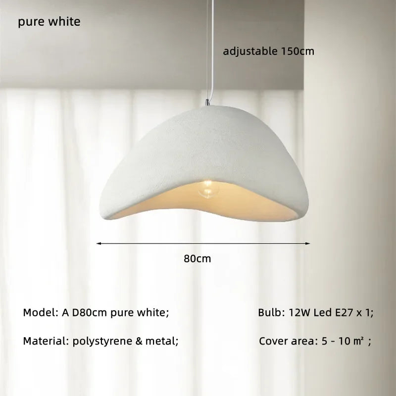 Afralia™ Nordic Wabi Sabi LED Pendant Light for Modern Spaces