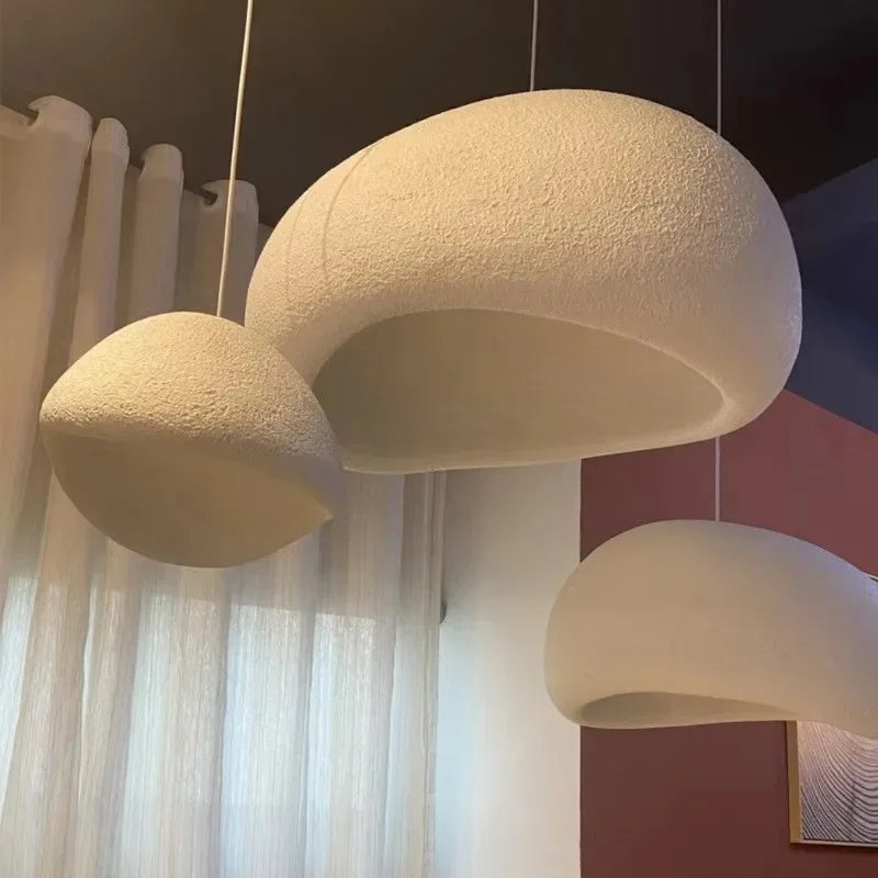 Afralia™ Nordic Wabi Sabi E27 LED Pendant Light for Minimalist Loft Ambiance