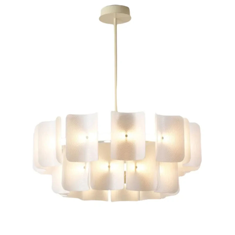 Afralia™ LED Chandelier: Modern Acrylic Kitchen Lighting Fixture with Changeable Dimming