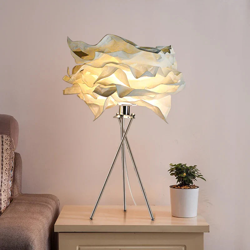 Afralia™ Nordic Paper Cloud Floor Lamp, Indoor Living Room Bedroom LED Lighting