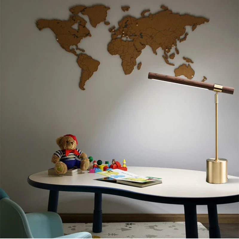 Afralia™ LED Wood Table Lamp Modern Design for Home, Living Room, Bedroom - Italy Designer