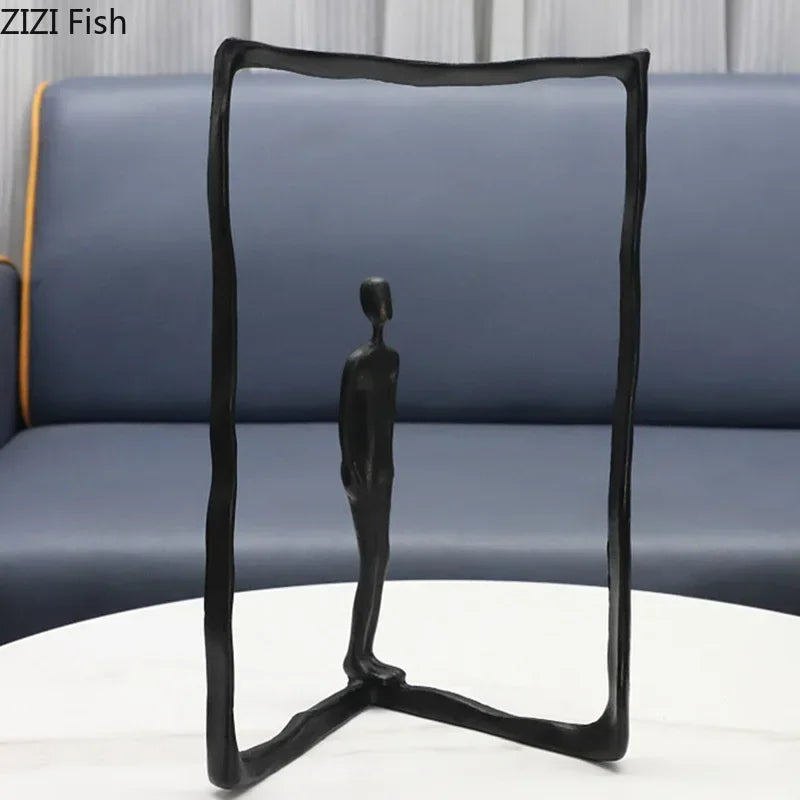 Afralia™ Modern Character Sculpture Abstract Crafts Desk Decoration Ornaments