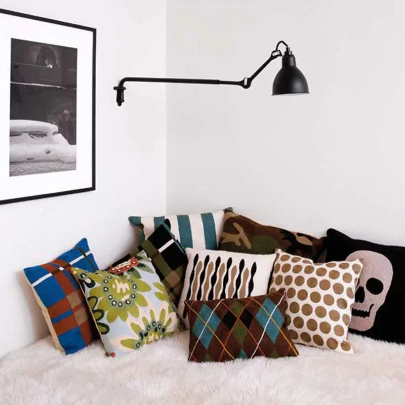 Afralia™ Rotatable Long Arm Wall Lamp for Kitchen Dining Office Bedside Lighting