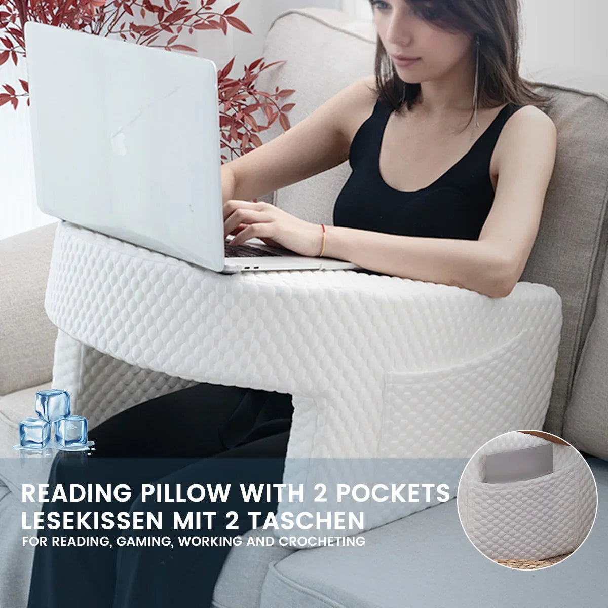 Afralia™ Soft Reading Pillow - Perfect for Gaming, Working, and Relaxing on Floor Sofa