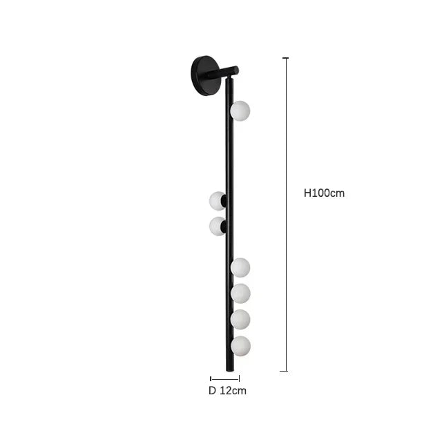 Afralia™ Modern Glass Ball LED Wall Lamp for Living Room, Bedroom, Hotel Stairs Lighting