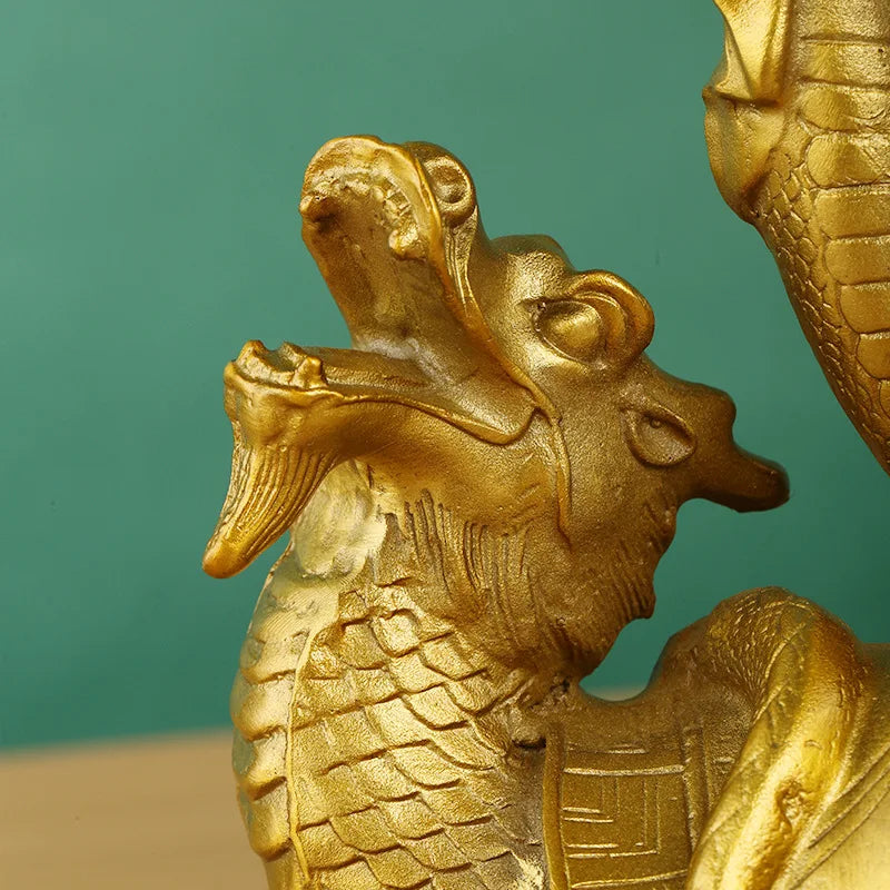 Afralia™ Xuanwu Turtle Snake Copper Home Sculptures