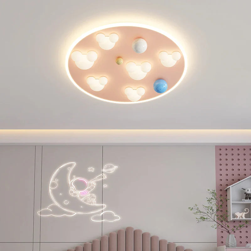 Afralia™ Cloud Shape Ceiling Lights Pink Blue 50CM - Indoor Decorative Ceiling Lamps