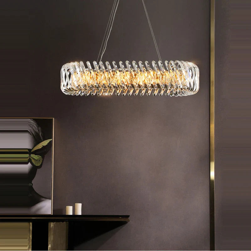 Afralia™ Gold LED Chandelier 2025 New Trend for Living Room