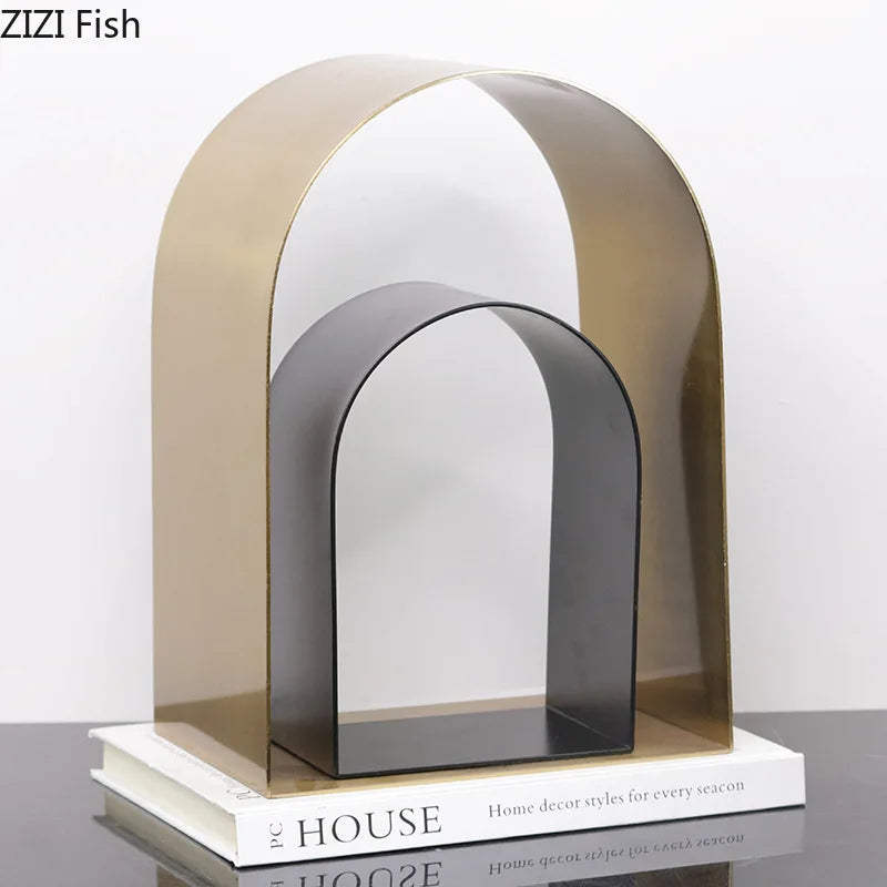 Afralia™ Arches Geometry Desk Decoration - Modern Sculpture Craft for Room Aesthetics