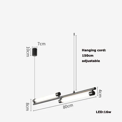 Afralia™ LED Black Gold Designer Chandelier Lighting for Dinning Room