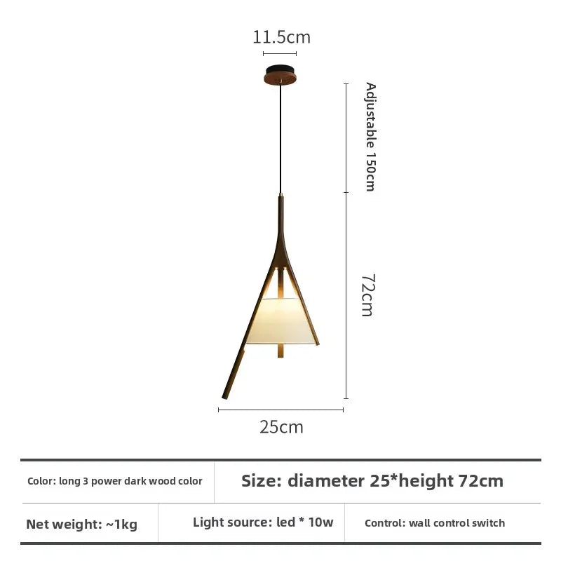 Afralia™ Wooden Chinese Chandelier for Tea Room, Study, and Restaurant Decor Lighting
